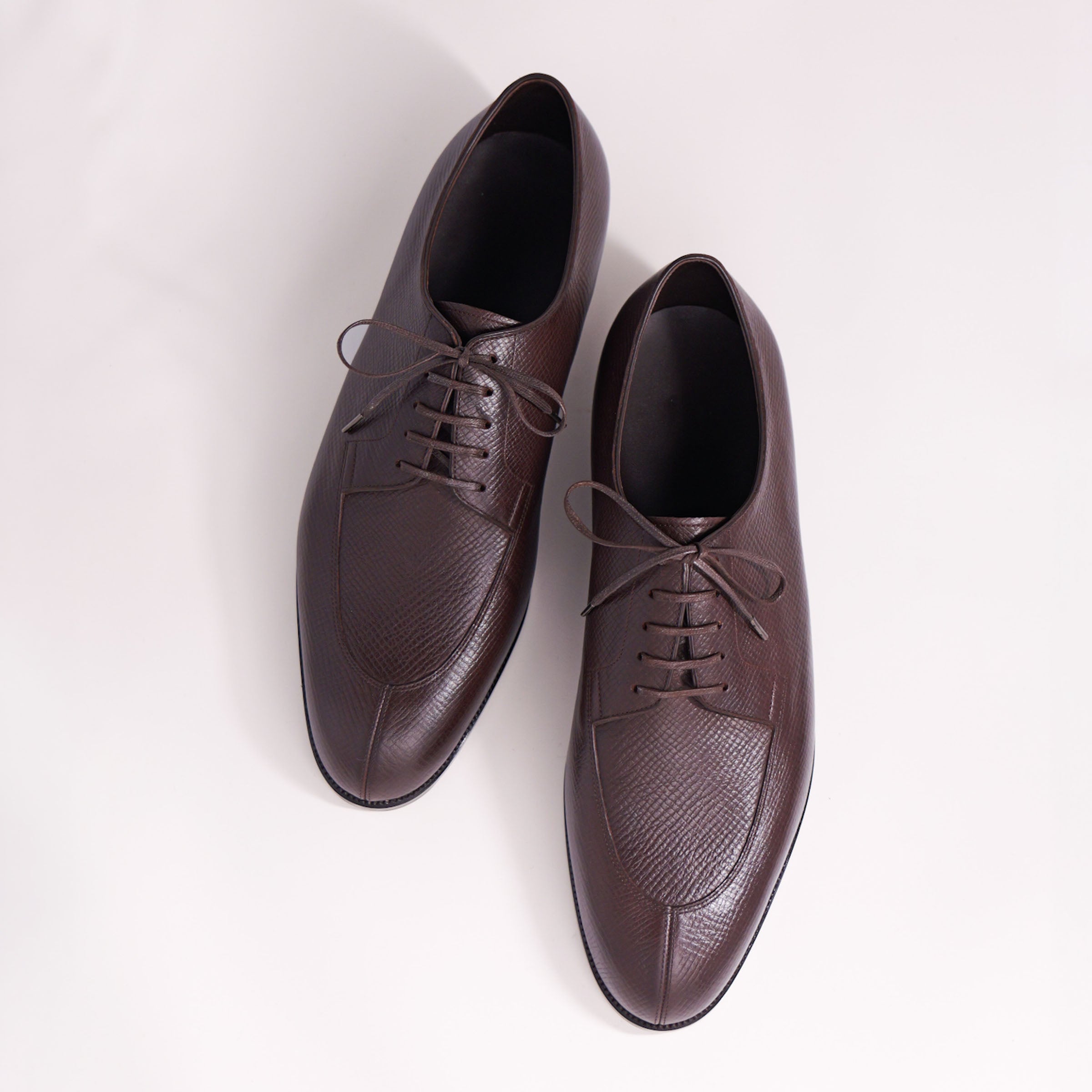 Bespoke Apron Front Derby in Dark Brown Utah Calf-2