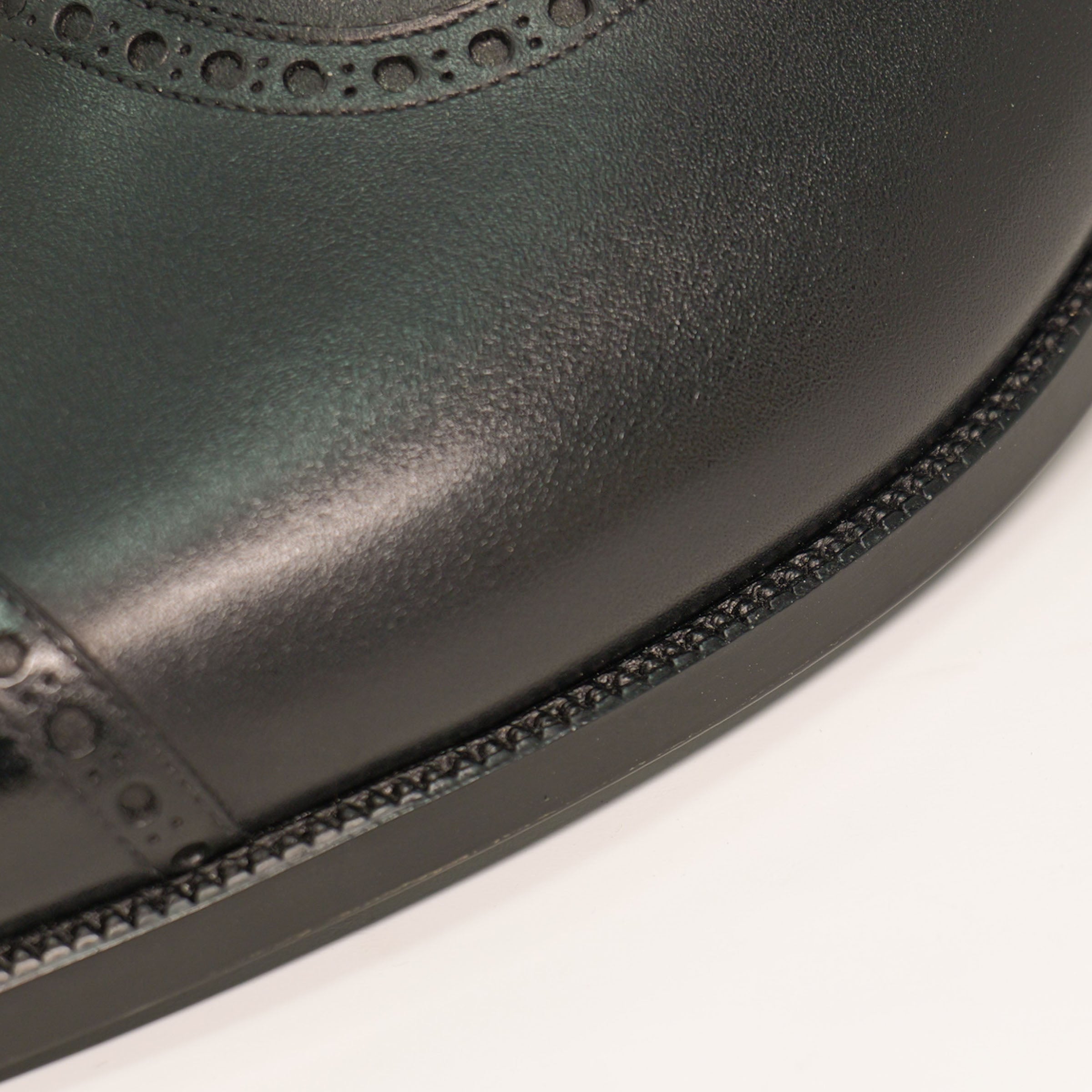 Bespoke Quarter-Brogue Oxford in Black Calf Leather “TANNERIES DU PUY CHATEAUBRIAND”-3