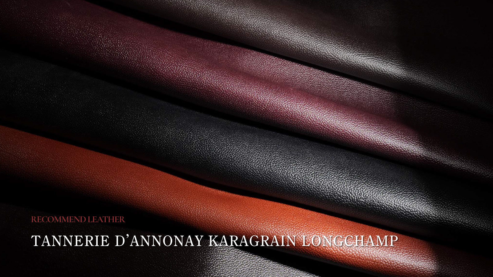 Tannerie d’Annonay KARAGRAIN LONGCHAMP premium embossed leather by Yuki Shirahama Bottier