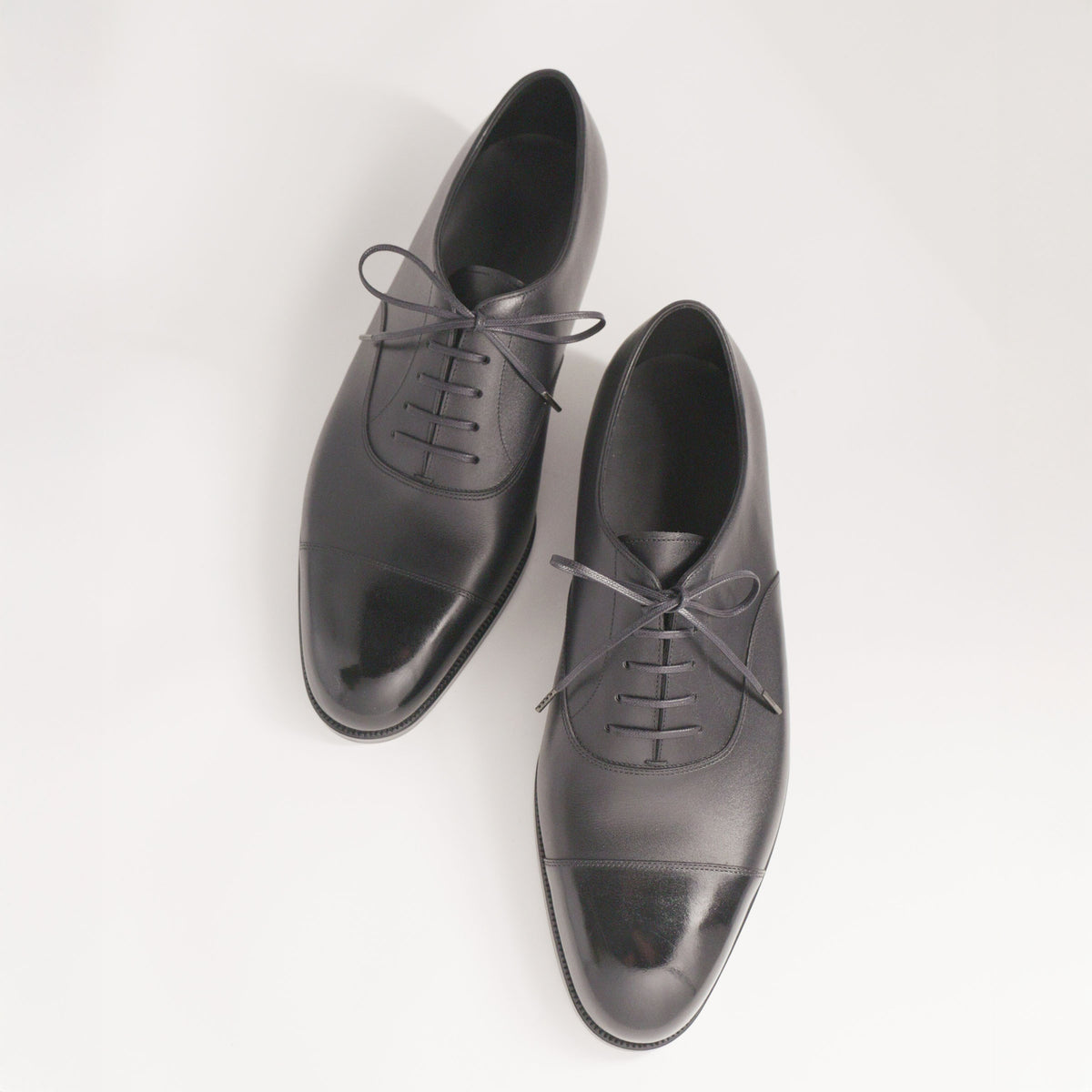Bespoke Straight-Tip Oxford in Black Calf Leather-2
