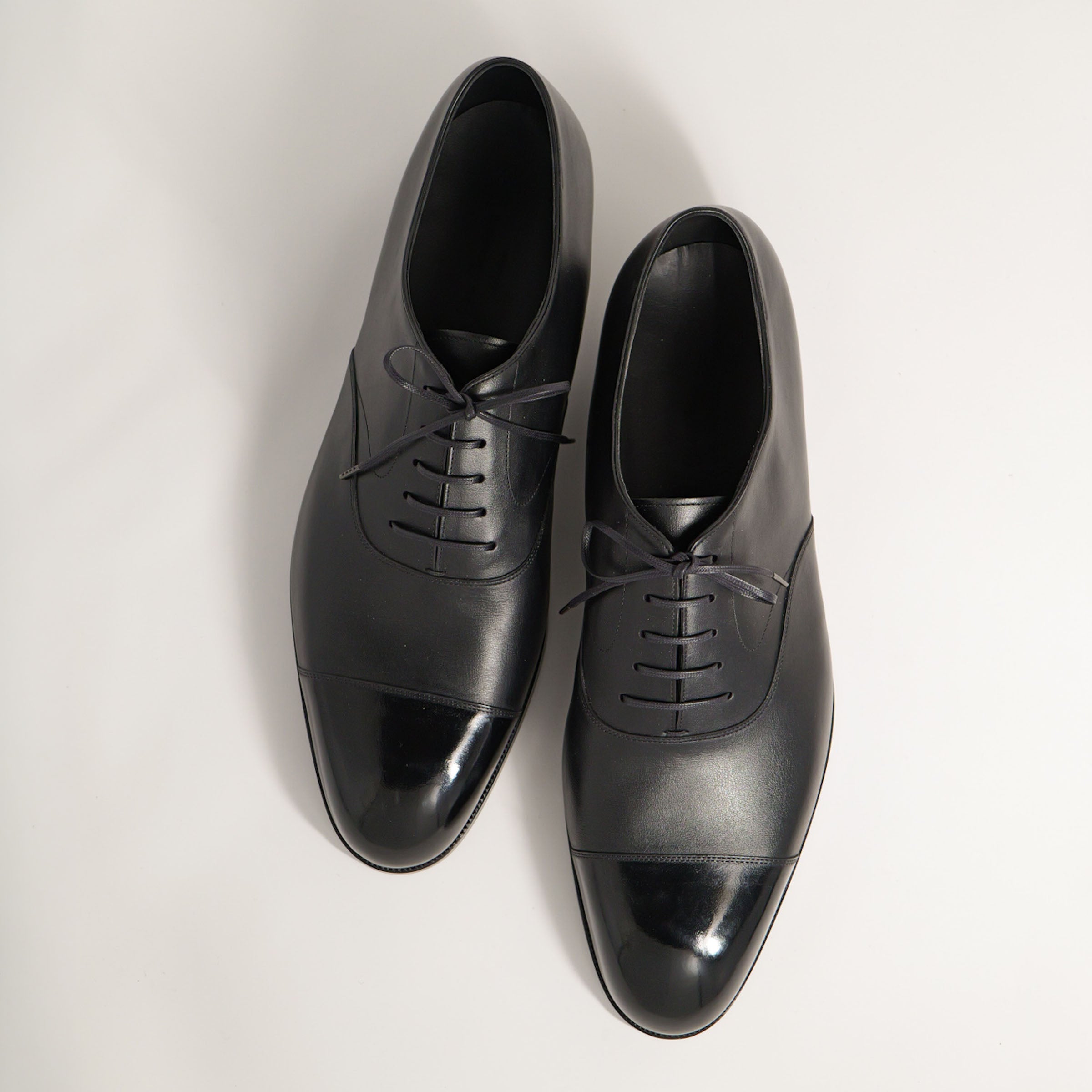 Bespoke Straight-Tip Oxford in Black Calf Leather-2