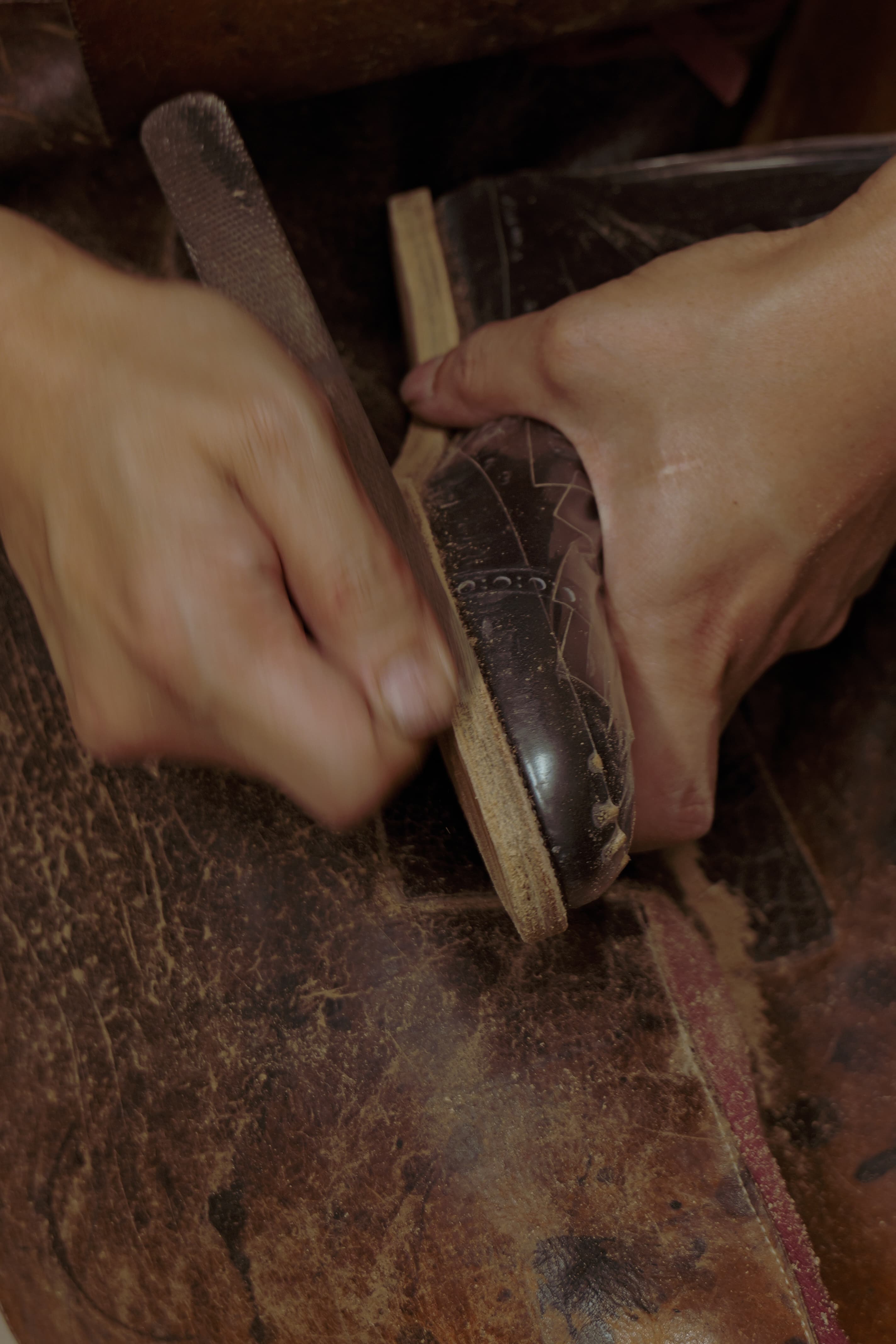 hand welted shoe sole construction