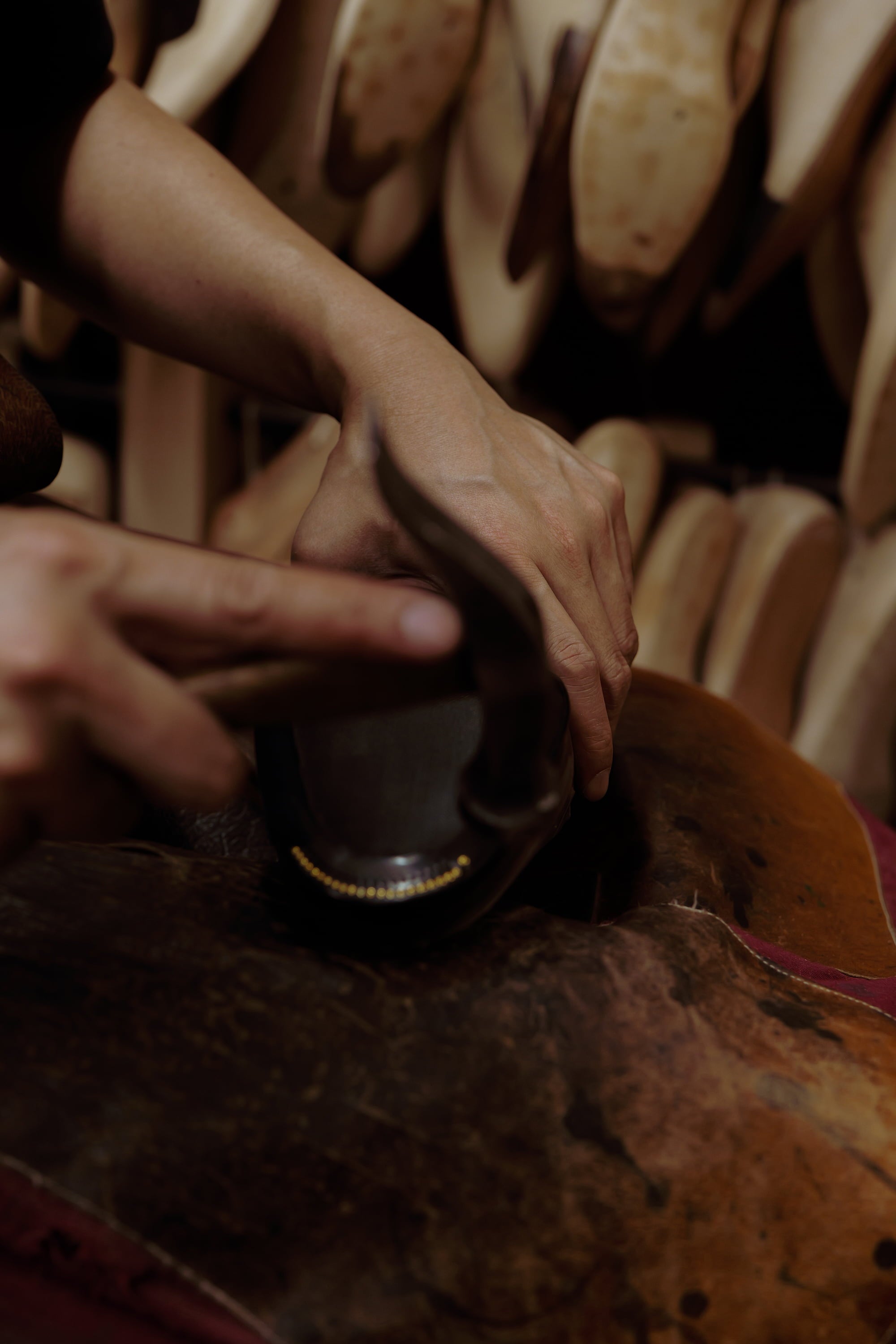 hand welted shoe sole construction